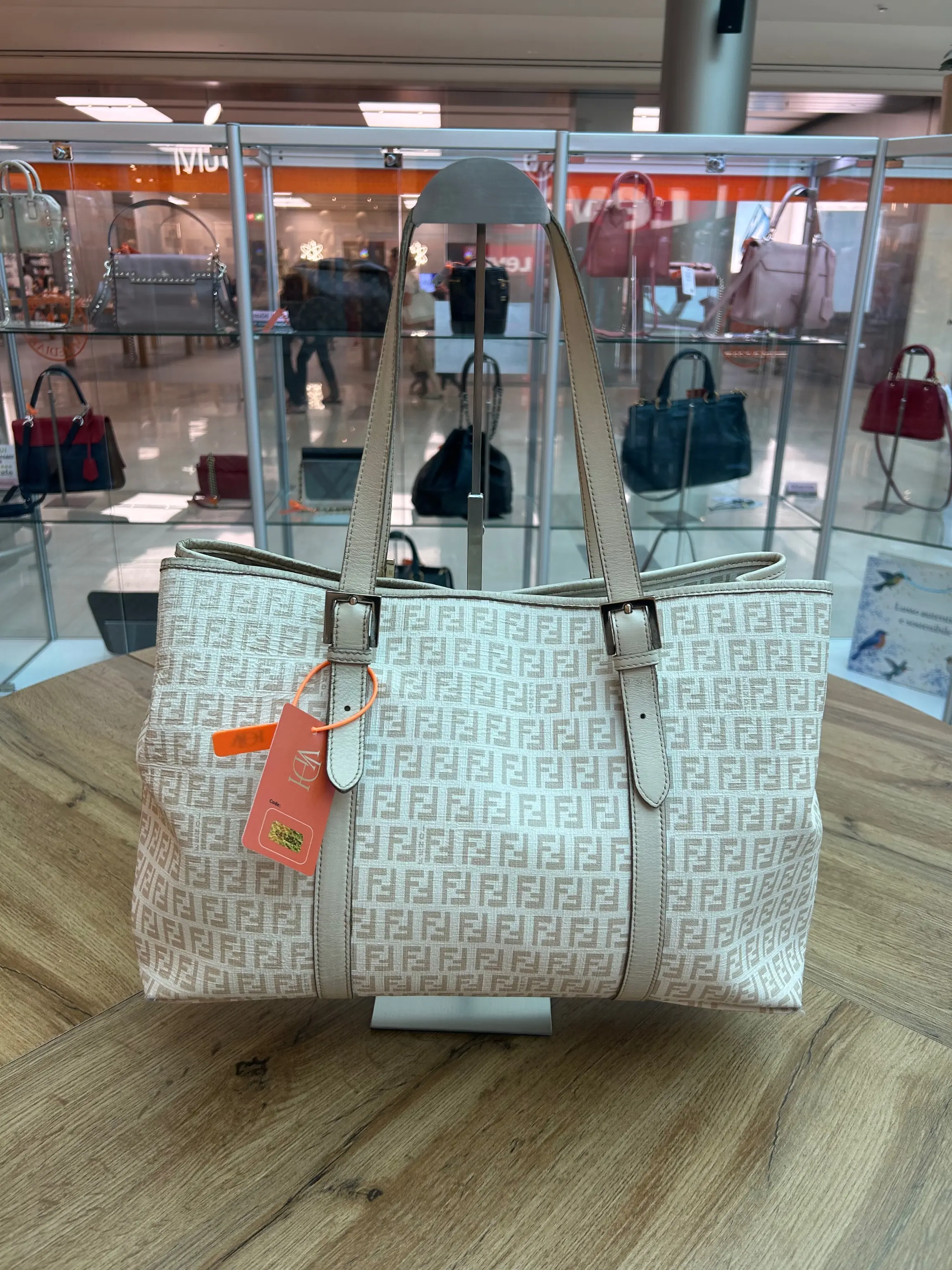 Fendi Zucchino Tote Handbag
