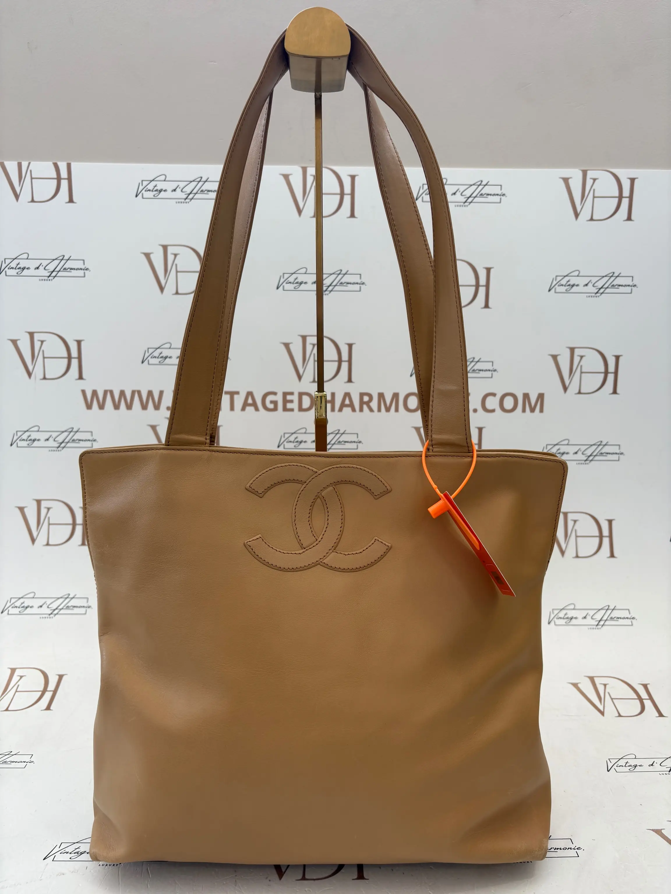 Chanel Beige Lambskin Tote