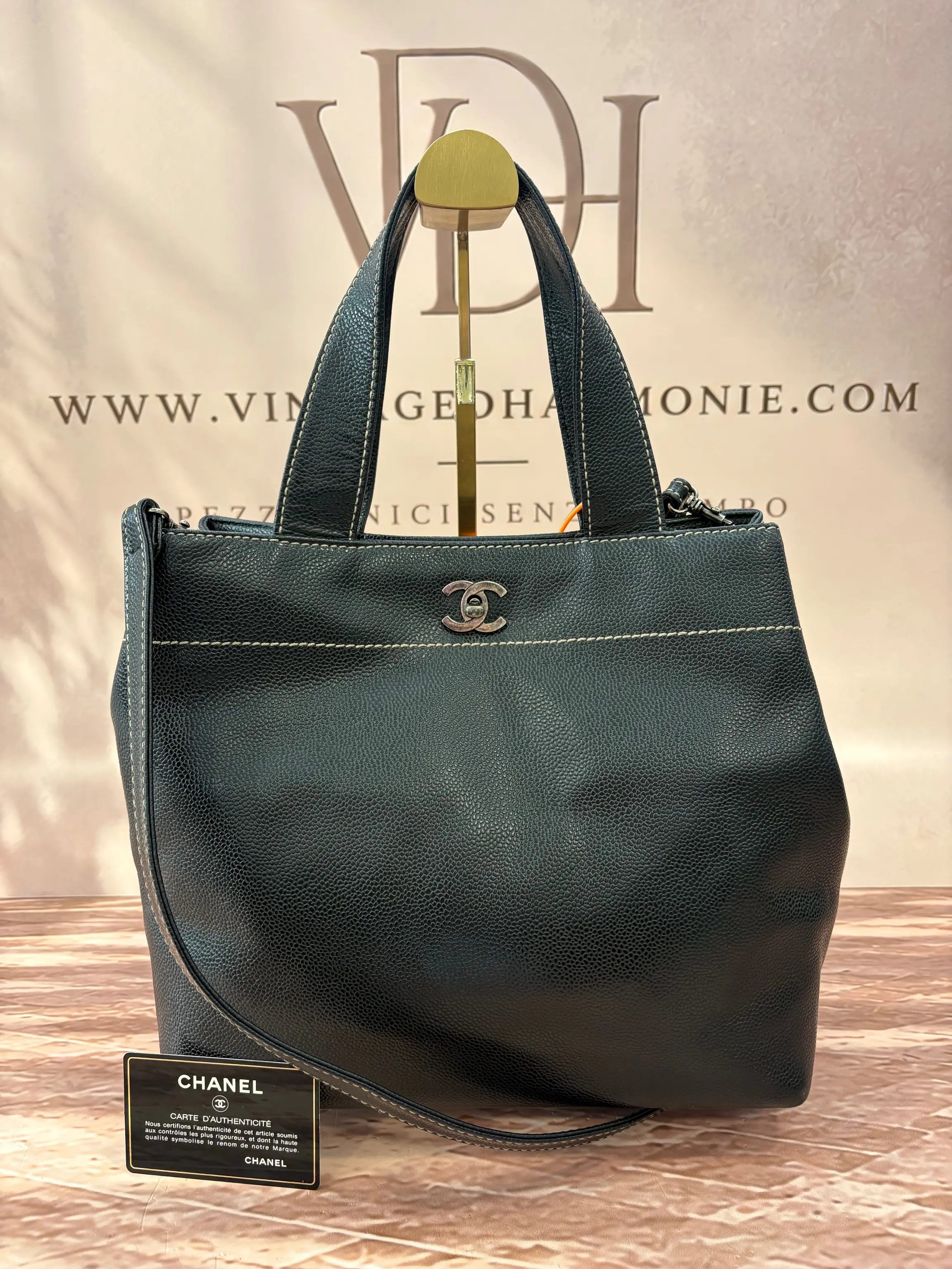 Chanel Black Calfskin Tote