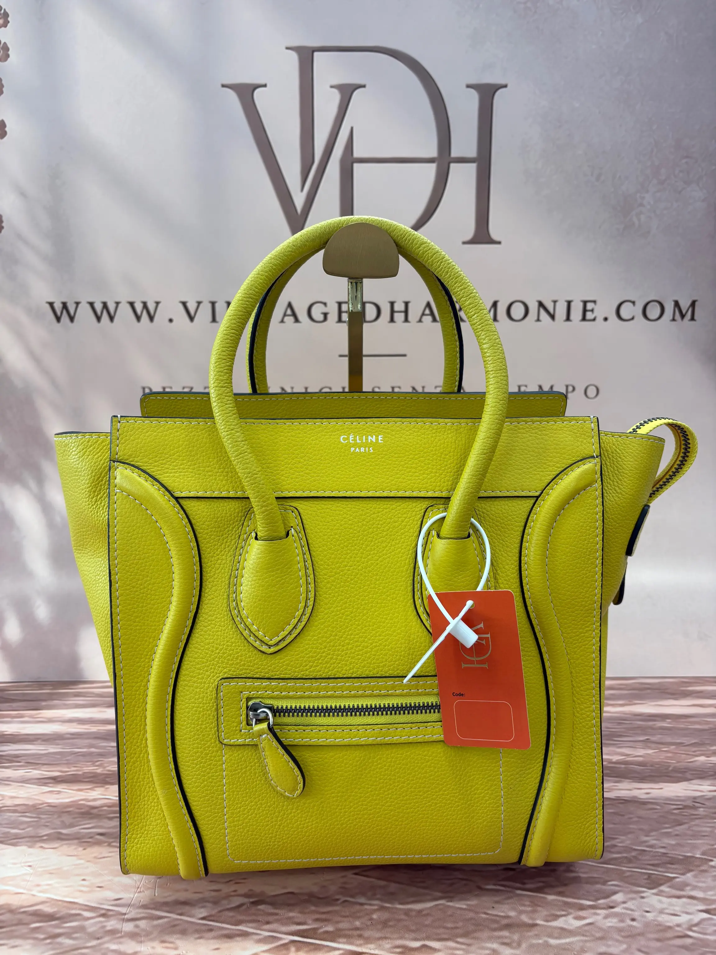 CELINE LUGGAGE YELLOW